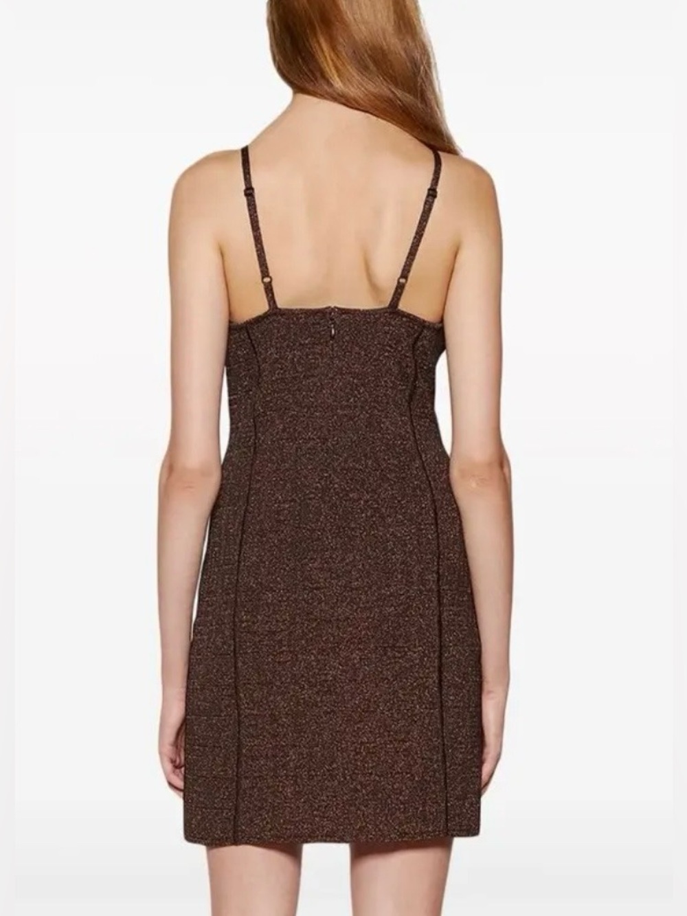 GIVENCHY Chocolate Brown Signature 4g Jacquard Minidress NWT Size XL - Picture 9 of 9